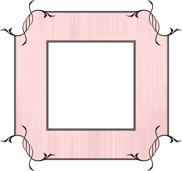 Rózsaszín keret kialakítása — Stock Vector