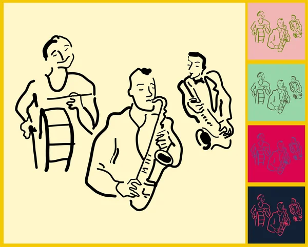 Concerts de Jazz & Blues Band — Image vectorielle