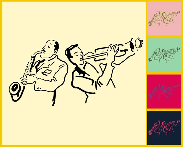 Jazz & Blues en vivo — Archivo Imágenes Vectoriales