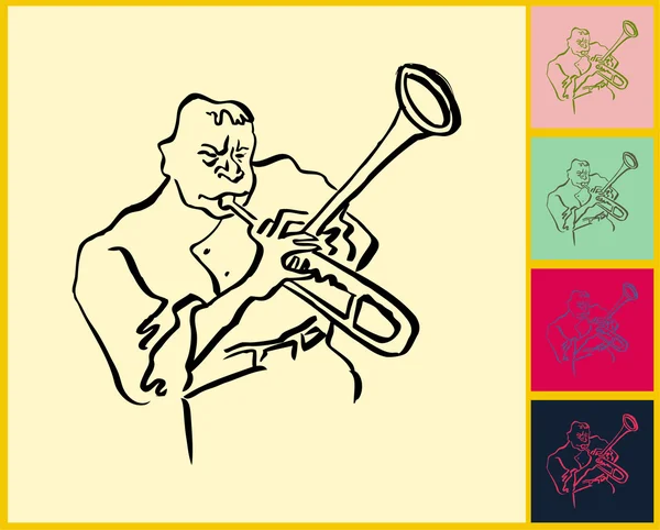 Jazz & Blues en direct — Image vectorielle