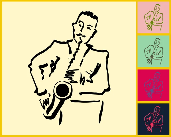 Jazz & Blues en vivo — Archivo Imágenes Vectoriales