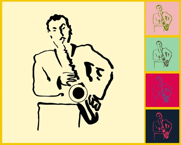 Jazz & Blues en direct — Image vectorielle