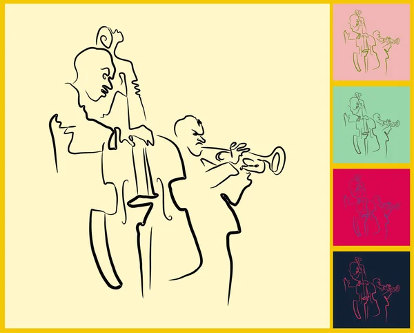Живой джаз и блюз — стоковый вектор