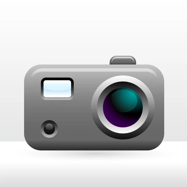 Eenvoudige fotocamera — Stockvector