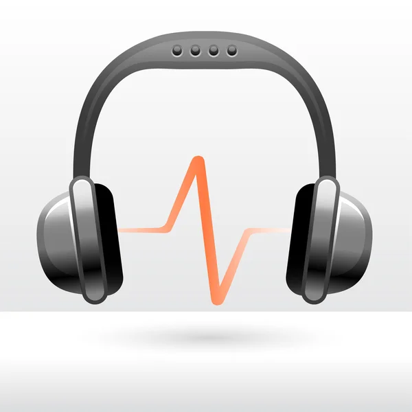 Audio fejhallgató — Stock Vector