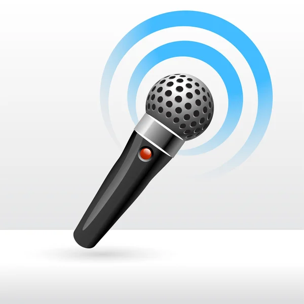 Microfono semplice — Vettoriale Stock