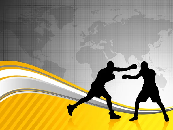 Πυγμαχία παγκόσμιο πρωτάθλημα φόντο — Διανυσματικό Αρχείο