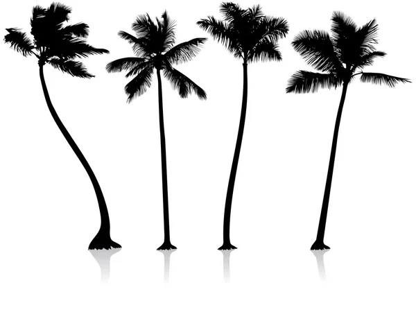 Palmiye ağaçları arka plan Telifsiz Stok Vektörler