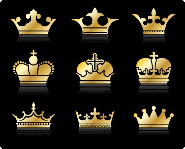 crown design collection clipart