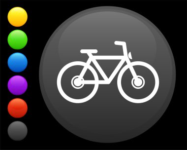yuvarlak internet düğme simgesine Bisiklet