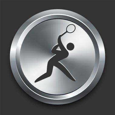 metal internet düğme simgesine Tenis