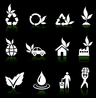 yeşil çevre simgesi toplama