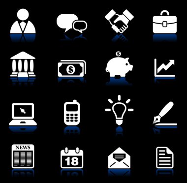 iş ve iletişim Icon set