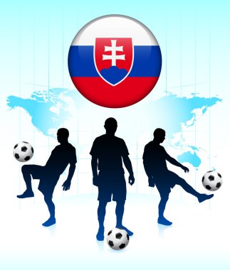 Slovakya Futbol Takımı ile internet düğmesindeki bayrak simgesi