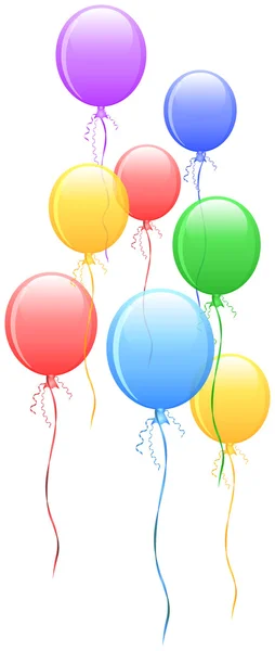 Μπαλόνια σε φόντο Διαδίκτυο — Διανυσματικό Αρχείο