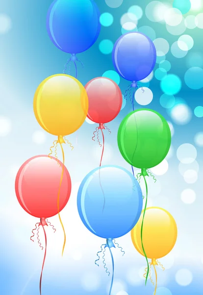 stock vector Balloons On Internet Background