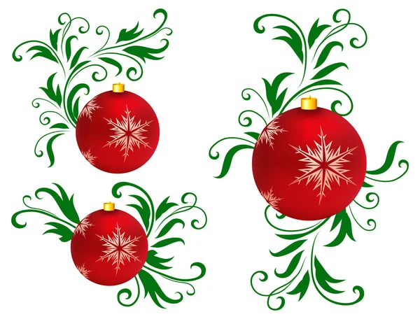 Red ornament decoration on abstract background — Stock Vector