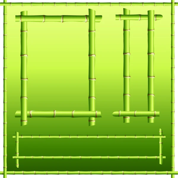 stock vector bamboo border elements