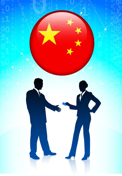 Команда китайської економіки бізнес — стоковий вектор