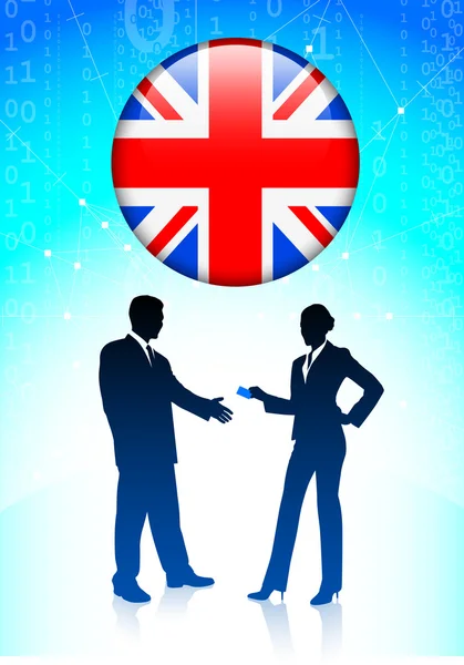 Business team economico britannico — Vettoriale Stock