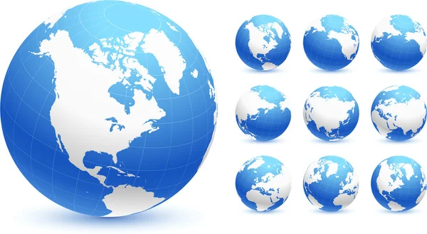 Globes Illustration vectorielle originale — Image vectorielle