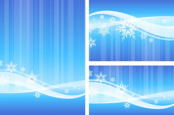 Snow Wave Background — Stock Vector