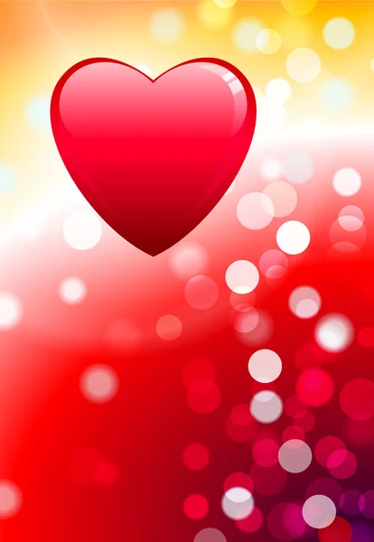 Hjärtan på alla hjärtans dag kärlek bakgrund — Stock vektor