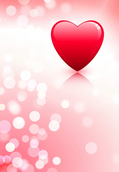 Serce na Walentynki miłość tło — Wektor stockowy