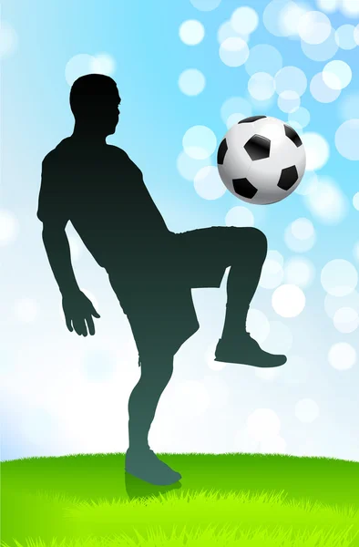 Jugador de fútbol — Vector de stock