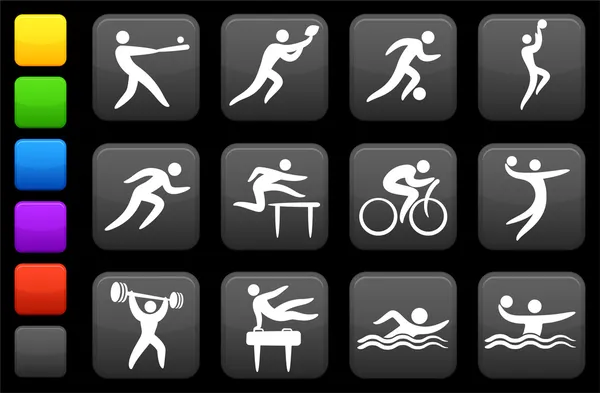 Collection icône sportive — Image vectorielle