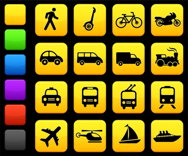 Vervoer pictogrammen ontwerpelementen — Stockvector