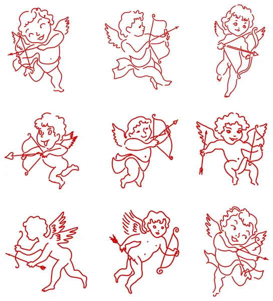 Cupid Collection — Stock Vector