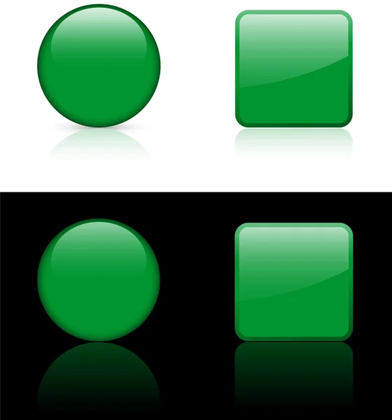 Лівія прапор кнопок на білий і чорний фон — стоковий вектор