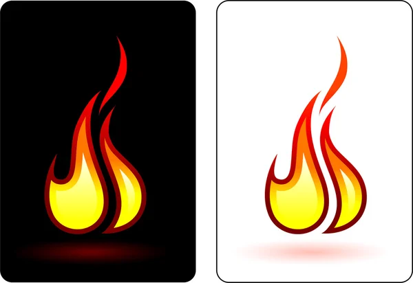 Flamme de feu — Image vectorielle