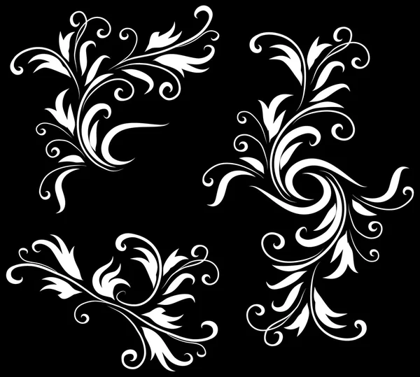 Siyah ve beyaz soyut tasarım deseni — Stok Vektör