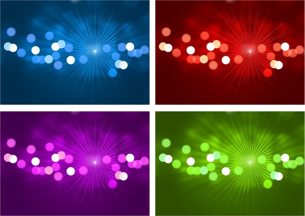 Defocused lights design background — Stock Vector