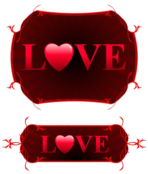 Día de San Valentín Amor Fondo — Archivo Imágenes Vectoriales