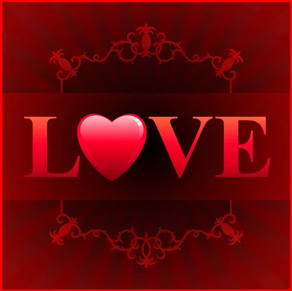 Valentinstag Liebe Hintergrund — Stockvektor