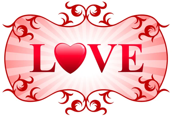 Día de San Valentín Amor Fondo — Archivo Imágenes Vectoriales