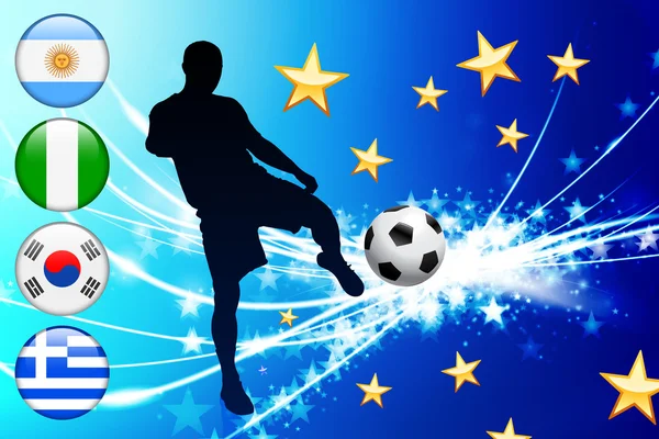 Global Soccer Event Group B — Stock Vector