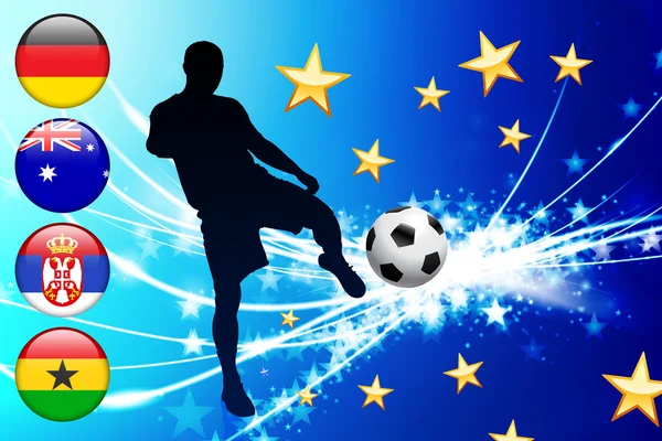 Fútbol mundial evento grupo d — Stockvector