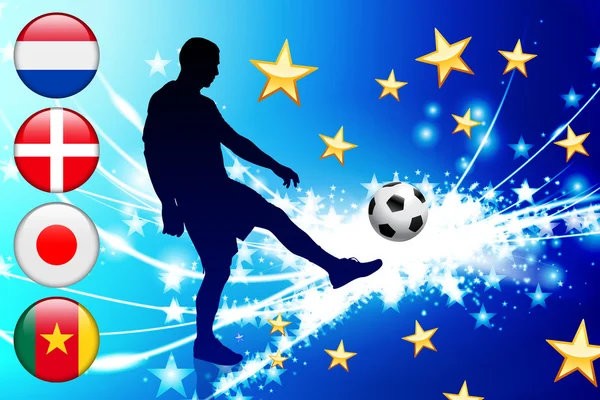 Global Soccer Event Gruppo E — Vettoriale Stock