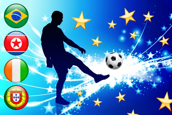 Global Soccer Event Gruppo G — Vettoriale Stock