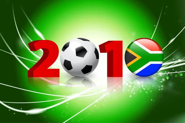 2010 global voetbal evenement op abstracte lichte achtergrond — Stockvector