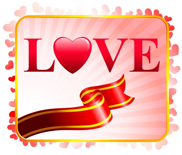 Dia dos Namorados fundo do amor — Vetor de Stock
