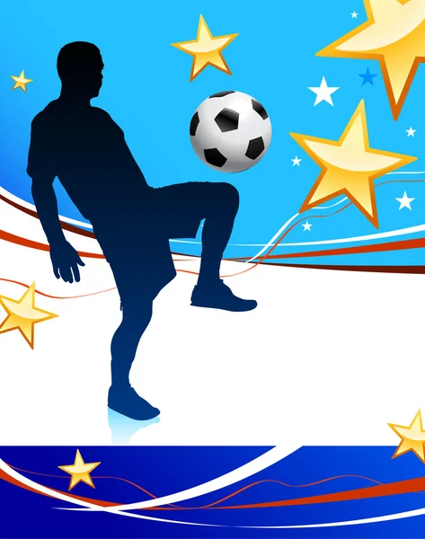 米国のサッカーの選手 — ストックベクタ