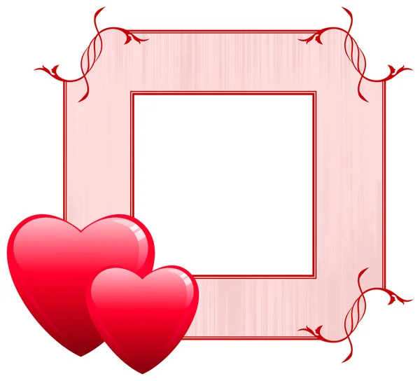 Cadre d'amour Saint-Valentin — Image vectorielle