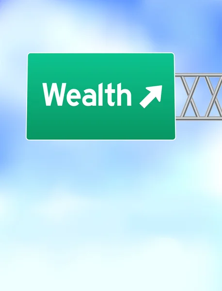 Знак "Дорога богатства" — стоковый вектор