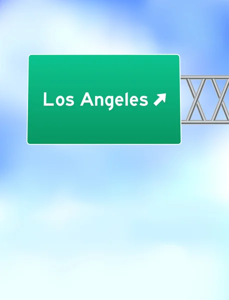 Los Angeles Highway Sign — Stock Vector