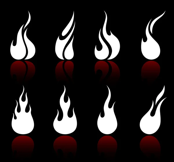 Feuer und Flamme — Stockvektor